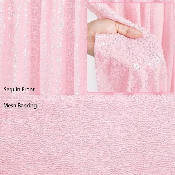 B-COOL Pink Tablecloth Sequin Table Overlays Elegance Wedding Decoration. . . - Picture 5 of 8